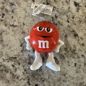 M&M's Red Candy Character Decoupage Christmas Ornament Ruz M & Ms